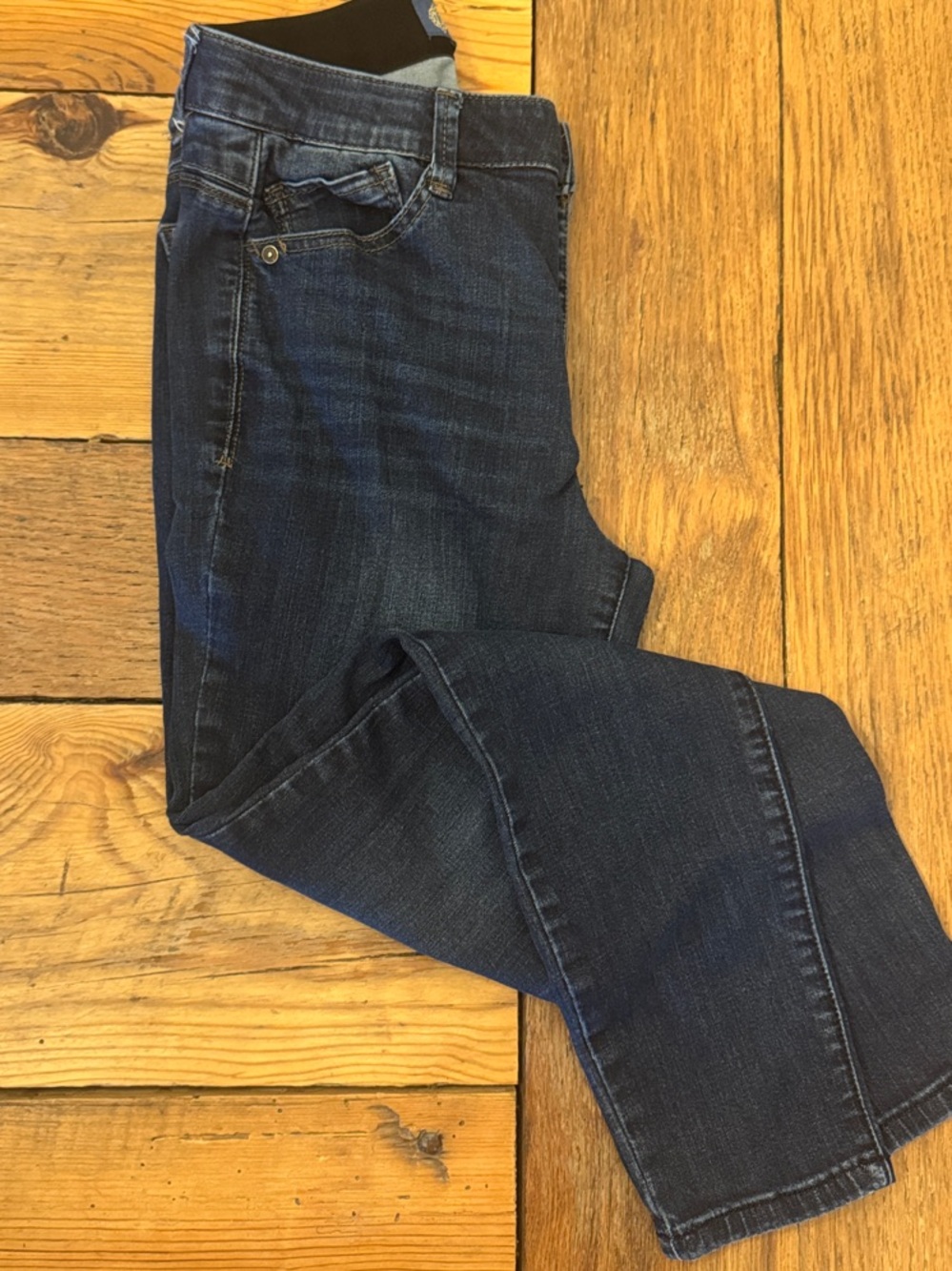 Democracy Dark Blue Ankle Cropped Jeans